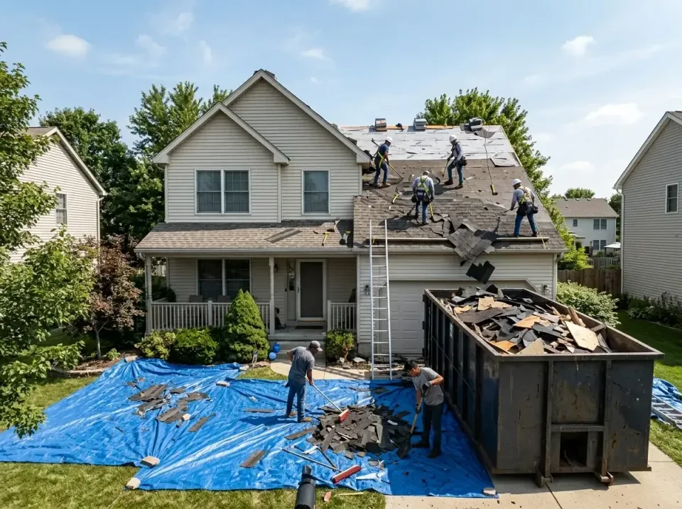 roof-replacement-debris-remova-004 — frequently asked questions, Cheapest Dumpster Rentals in Upland, IN